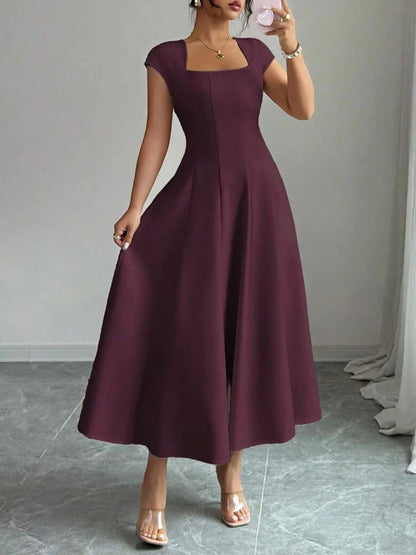 The Eleanor Wrap Midi Dress | A-Line Wrap Midi Dress