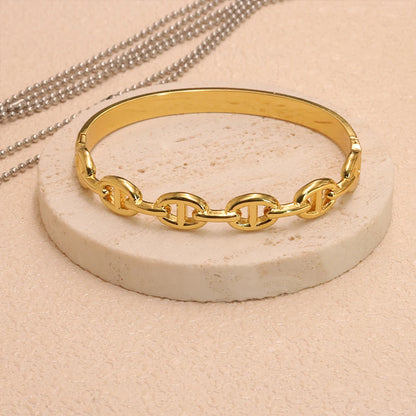 The Gold Cuff Bracelet | Polished Statement Cuff