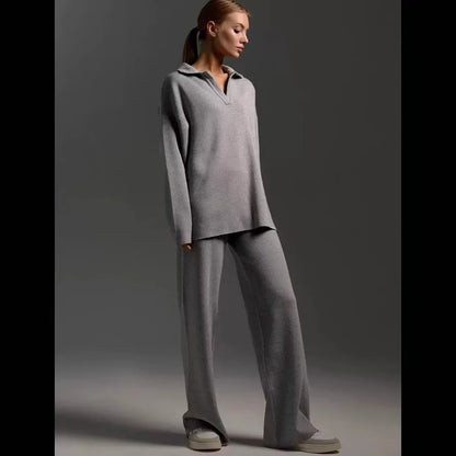 The Antonella Knit Set | Soft Knit Top & Trousers