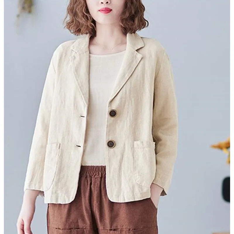 The Solène Linen Blazer | Refined Summer Blazer
