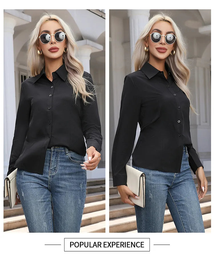 The Amelia Cotton Shirt | Oversized Button-Up Shirt