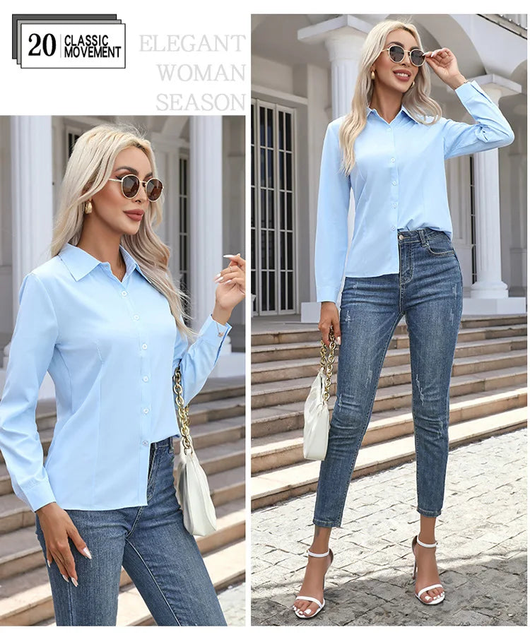The Amelia Cotton Shirt | Oversized Button-Up Shirt