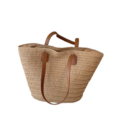 The Riviera Tote | Structured Woven Tote Bag