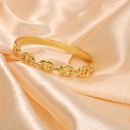 The Gold Cuff Bracelet | Polished Statement Cuff