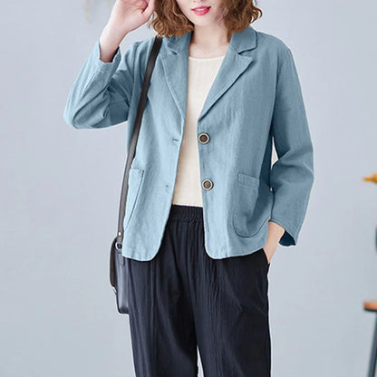 The Solène Linen Blazer | Refined Summer Blazer
