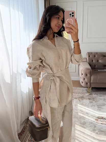 The Capri Linen Set | Elegant Summer Co-Ord