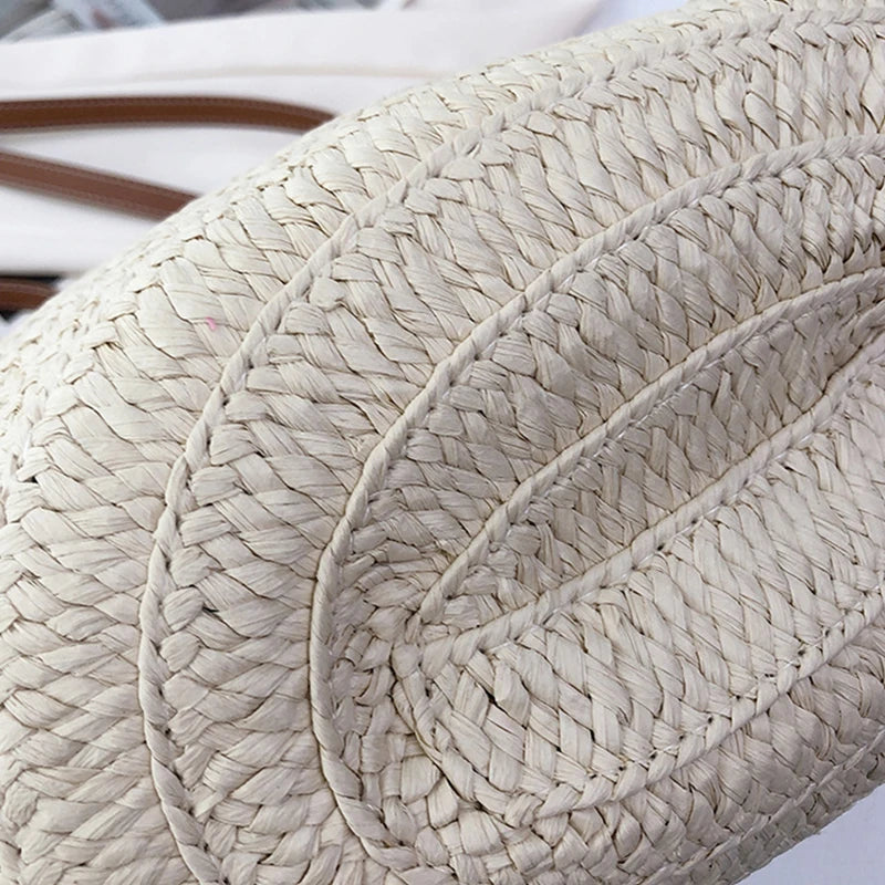 The Riviera Tote | Structured Woven Tote Bag