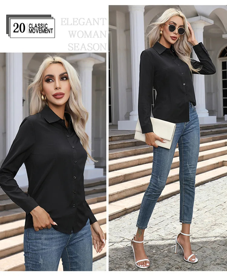 The Amelia Cotton Shirt | Oversized Button-Up Shirt