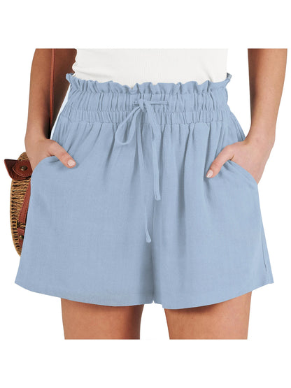 The Isla Linen Shorts | High-Waisted Tailored Linen Shorts