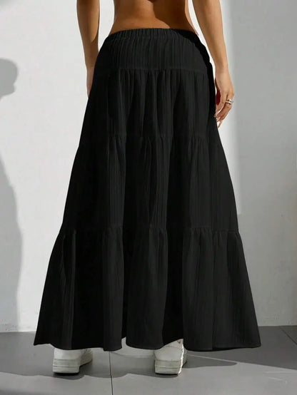 The Madeleine Skirt | Satin High-Waisted Midi