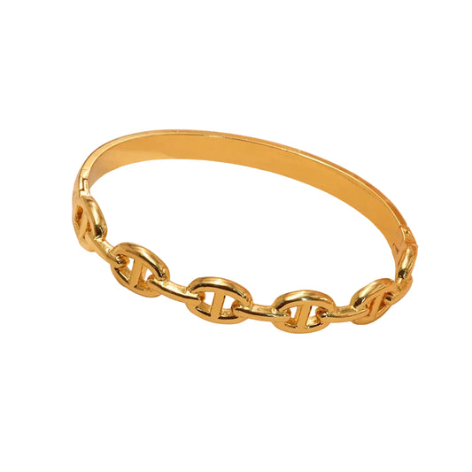 The Gold Cuff Bracelet | Polished Statement Cuff