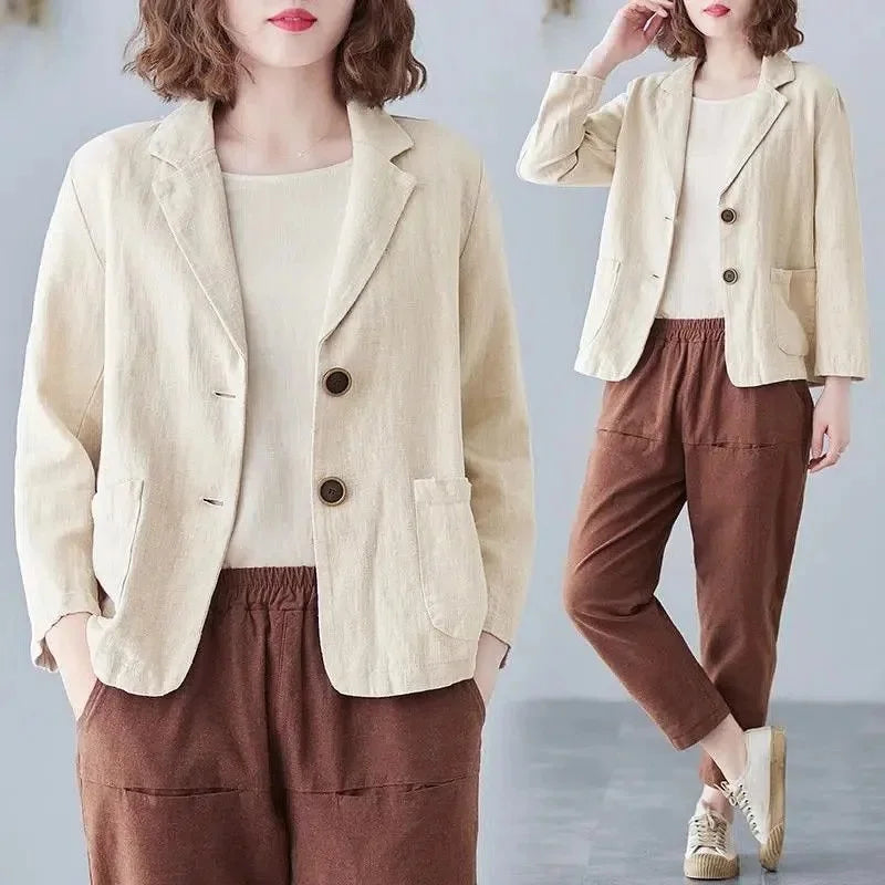 The Solène Linen Blazer | Refined Summer Blazer
