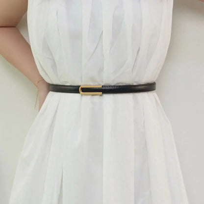 The Sand Belt | Slim Leather Belt