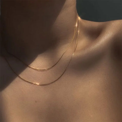 The Élise Necklace | Delicate Layered Chain Necklace