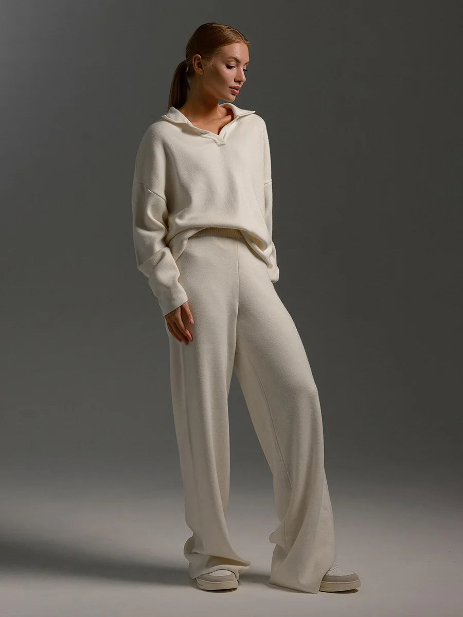 The Antonella Knit Set | Soft Knit Top & Trousers
