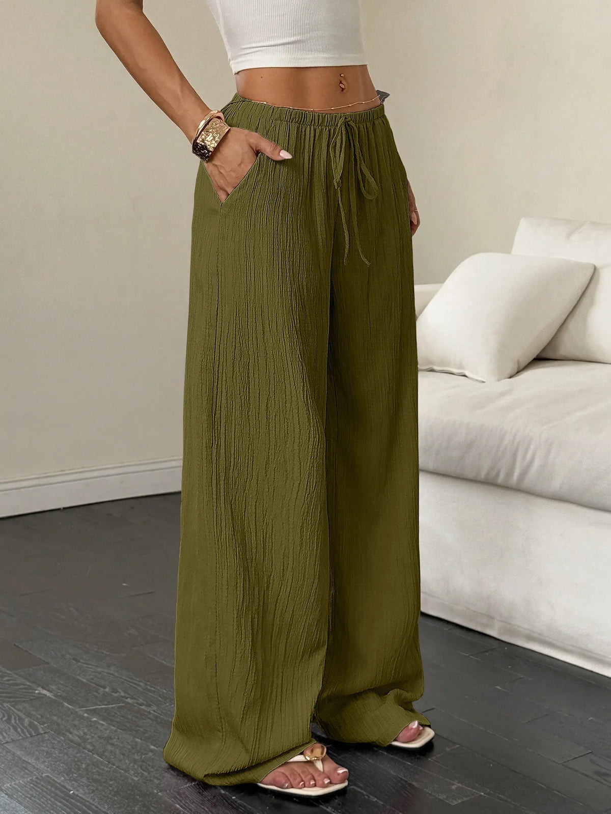 The Harper Trousers | High-Waisted Wide Leg Trousers