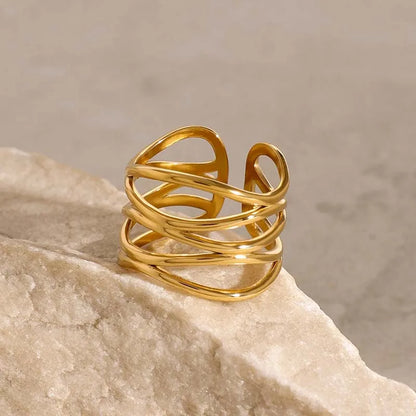 The Céleste Ring | Minimalist Gold Statement Ring