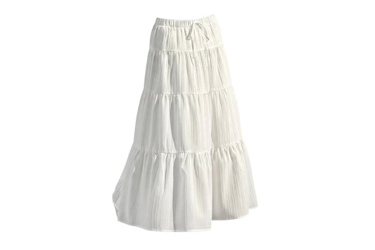 The Madeleine Skirt | Satin High-Waisted Midi