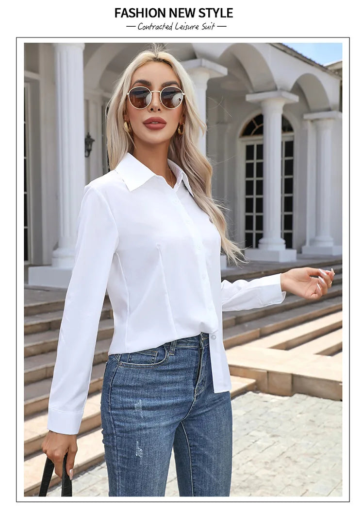 The Amelia Cotton Shirt | Oversized Button-Up Shirt