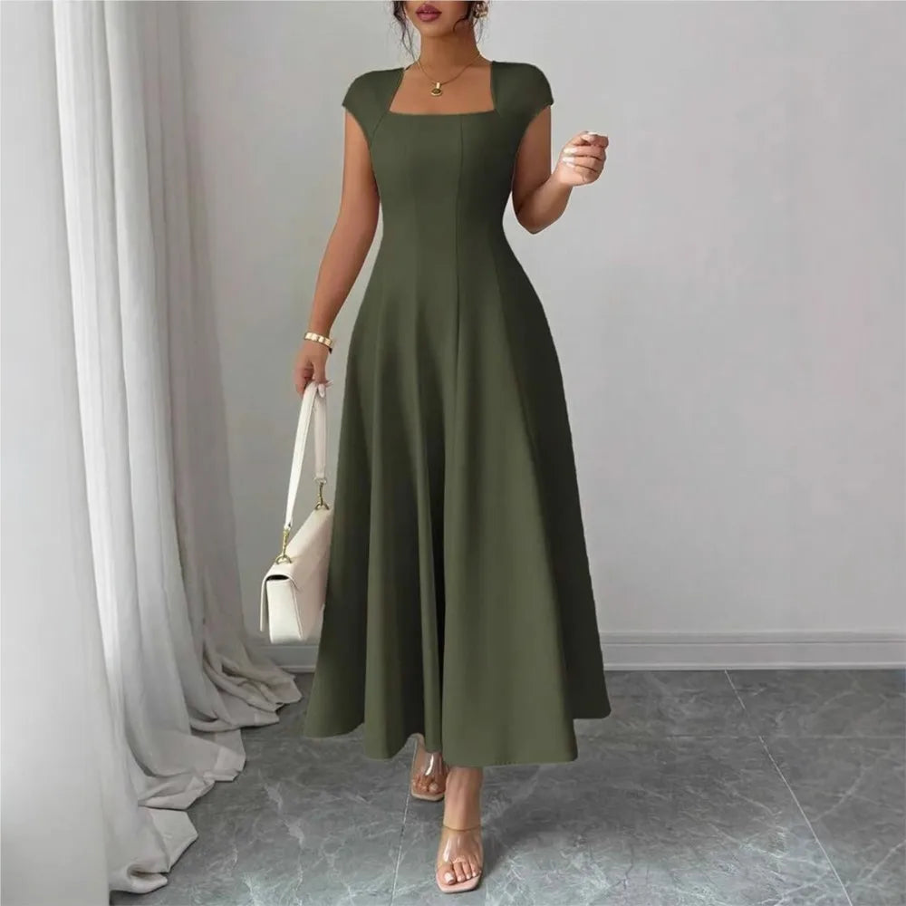 The Eleanor Wrap Midi Dress | A-Line Wrap Midi Dress