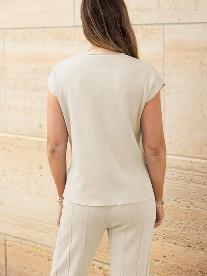 The Monaco Set | Sleeveless Top & Wide-Leg Trousers
