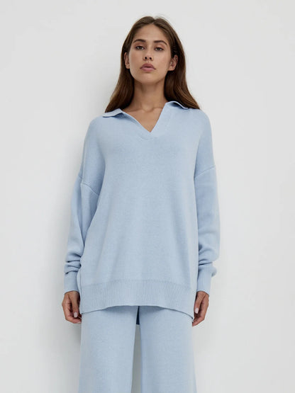 The Antonella Knit Set | Soft Knit Top & Trousers