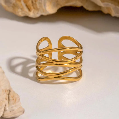 The Céleste Ring | Minimalist Gold Statement Ring