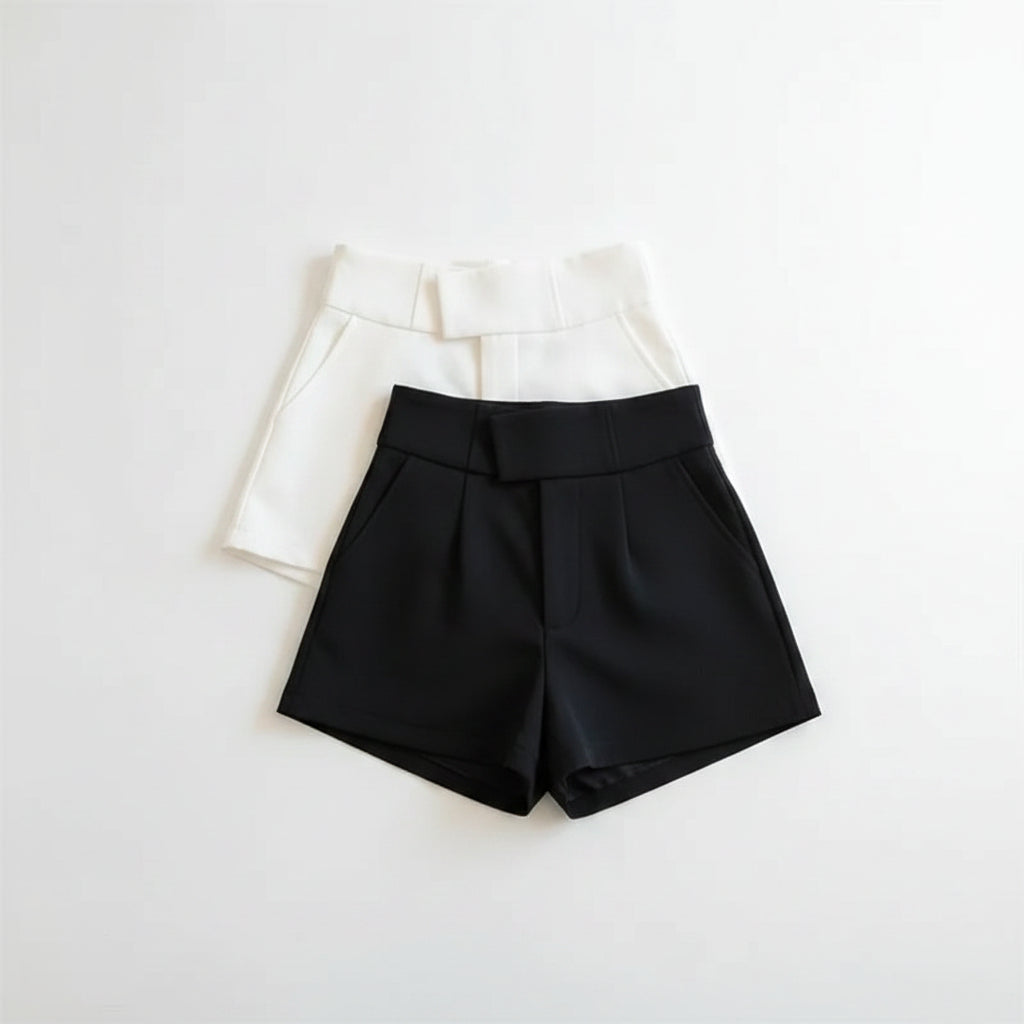 The Olivia Shorts | High-Waisted Tailored Shorts