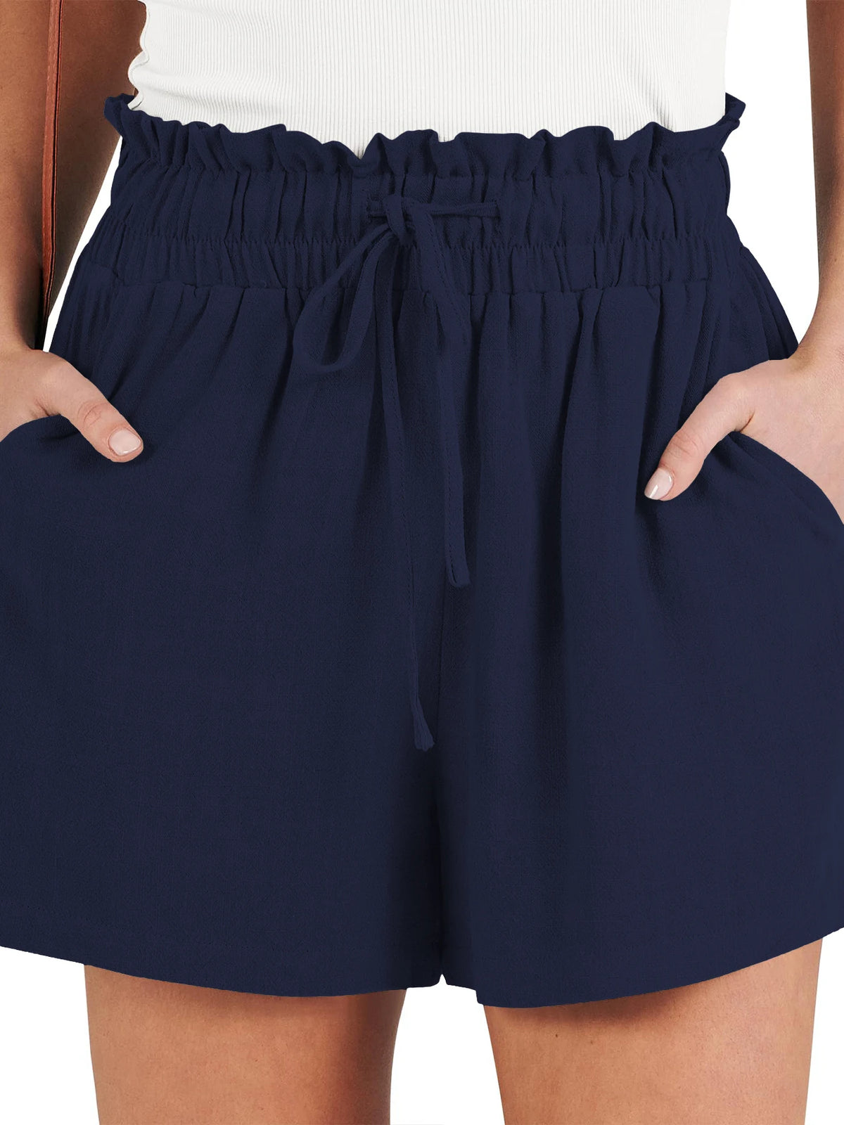 The Isla Linen Shorts | High-Waisted Tailored Linen Shorts