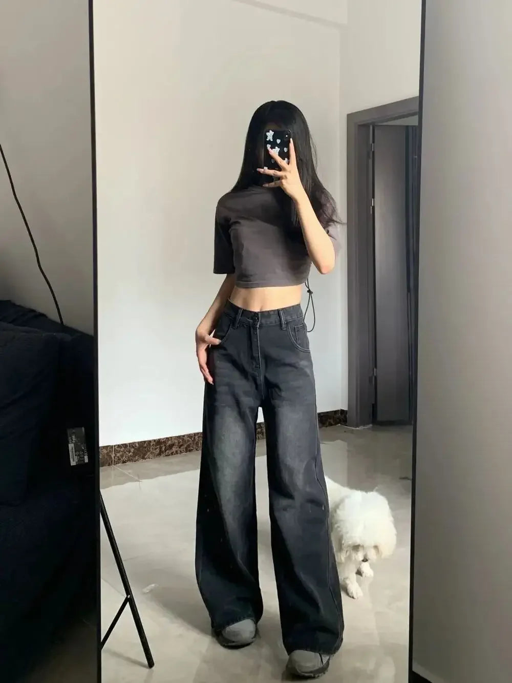 The Ava Jeans | High-Waisted Straight Leg Jeans
