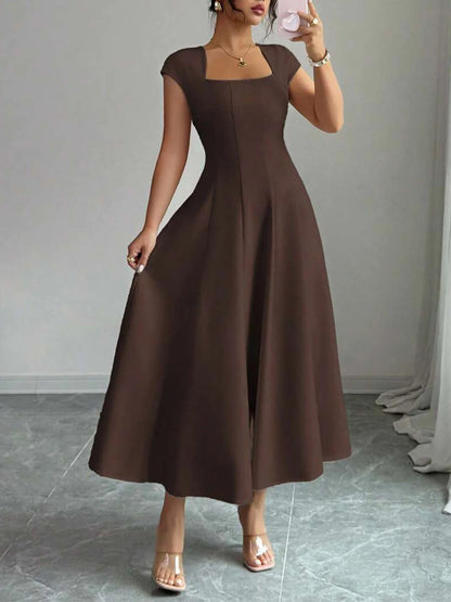 The Eleanor Wrap Midi Dress | A-Line Wrap Midi Dress