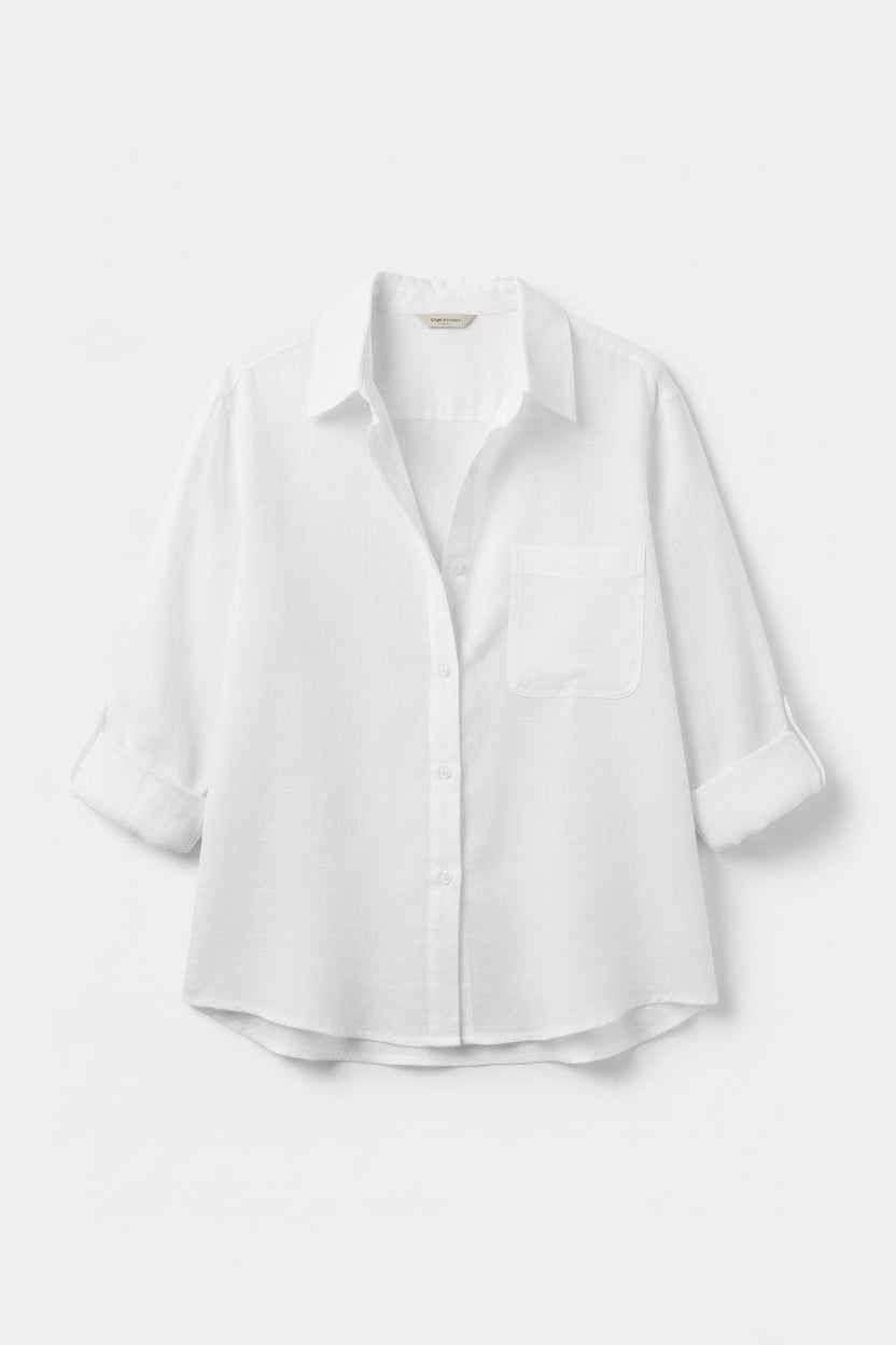 The Victoria Linen Shirt | Relaxed Button-Up Blouse