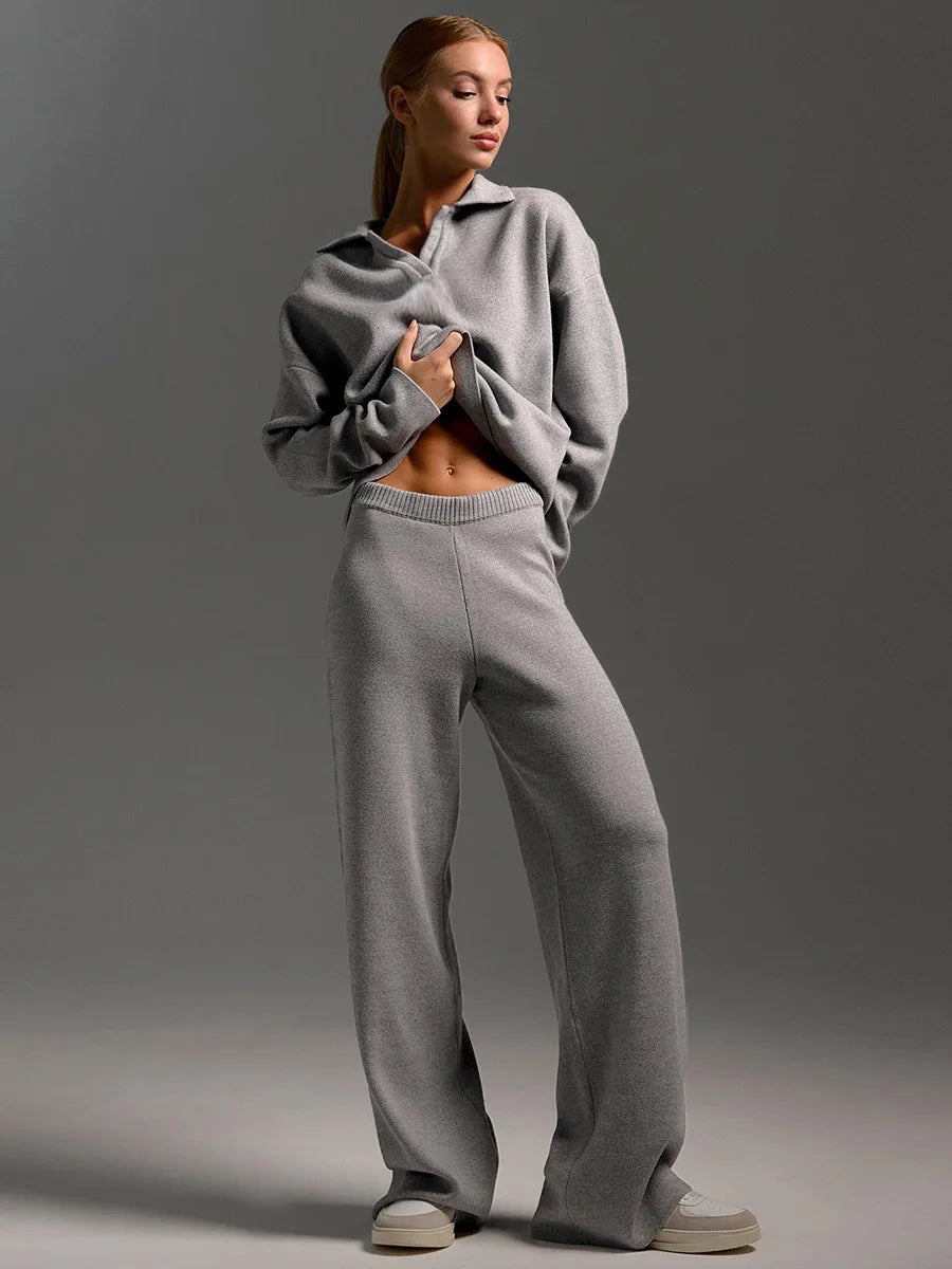 The Antonella Knit Set | Soft Knit Top & Trousers