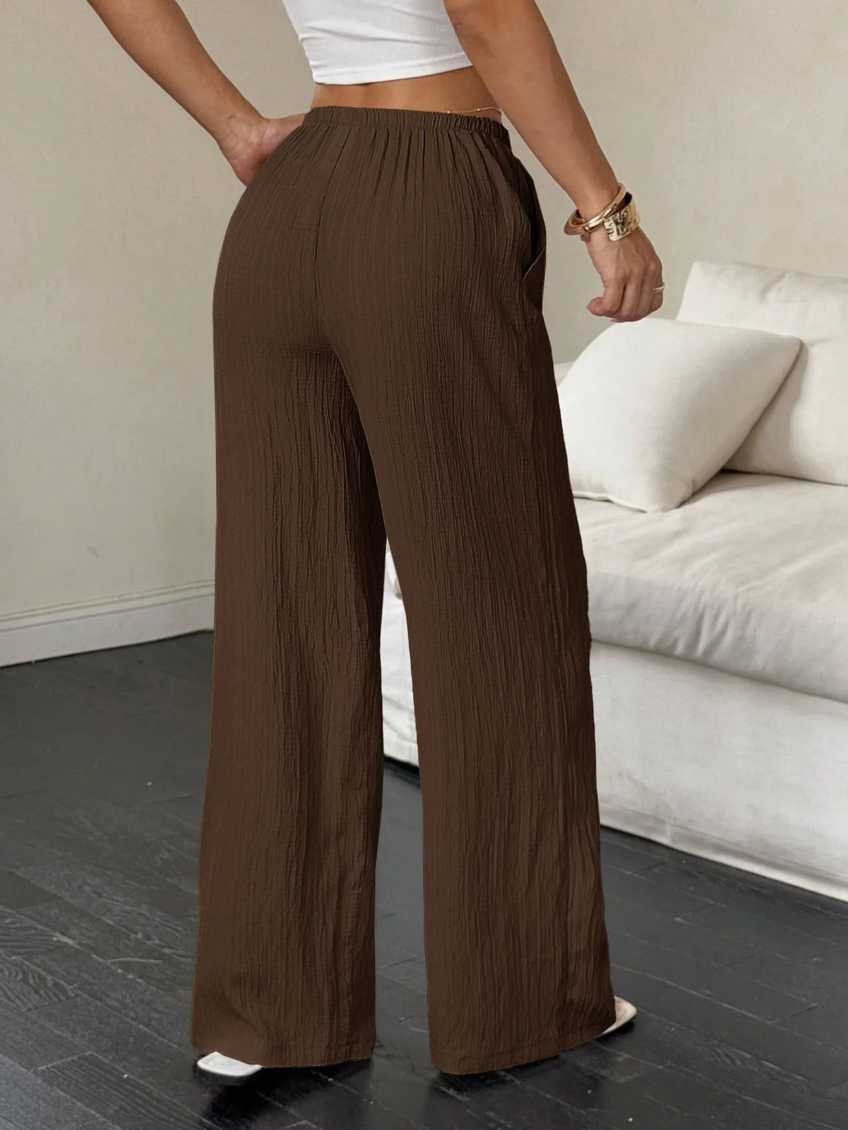 The Harper Trousers | High-Waisted Wide Leg Trousers