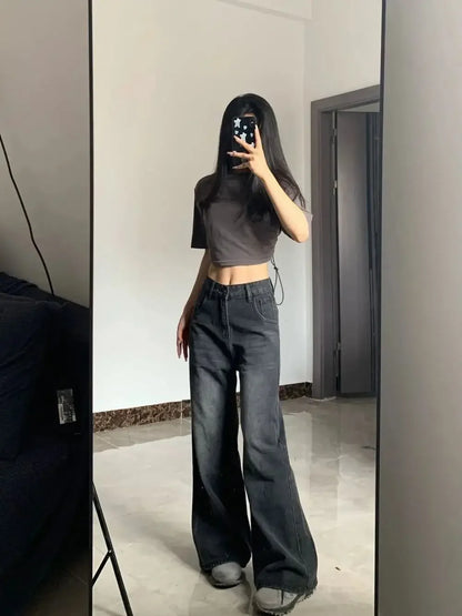 The Ava Jeans | High-Waisted Straight Leg Jeans