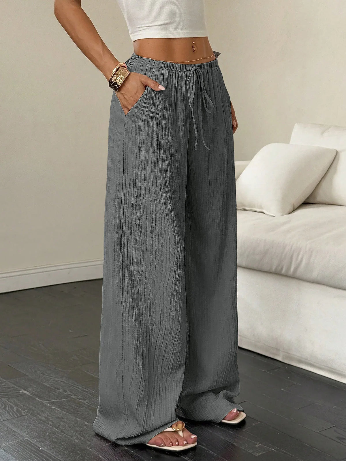 The Harper Trousers | High-Waisted Wide Leg Trousers