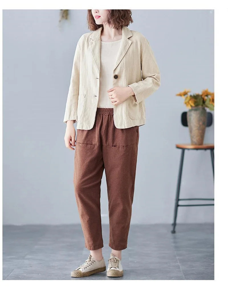 The Solène Linen Blazer | Refined Summer Blazer
