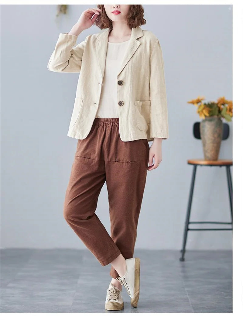 The Solène Linen Blazer | Refined Summer Blazer