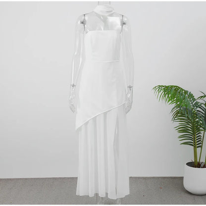 The Valentina Mesh Maxi Dress | Strapless Maxi Dress