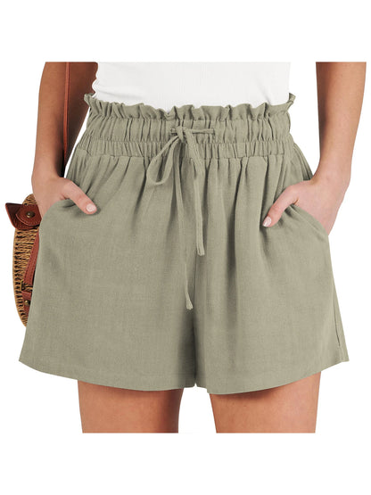 The Isla Linen Shorts | High-Waisted Tailored Linen Shorts