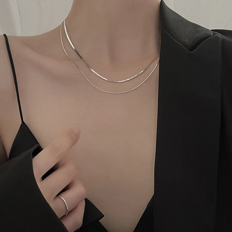 The Élise Necklace | Delicate Layered Chain Necklace
