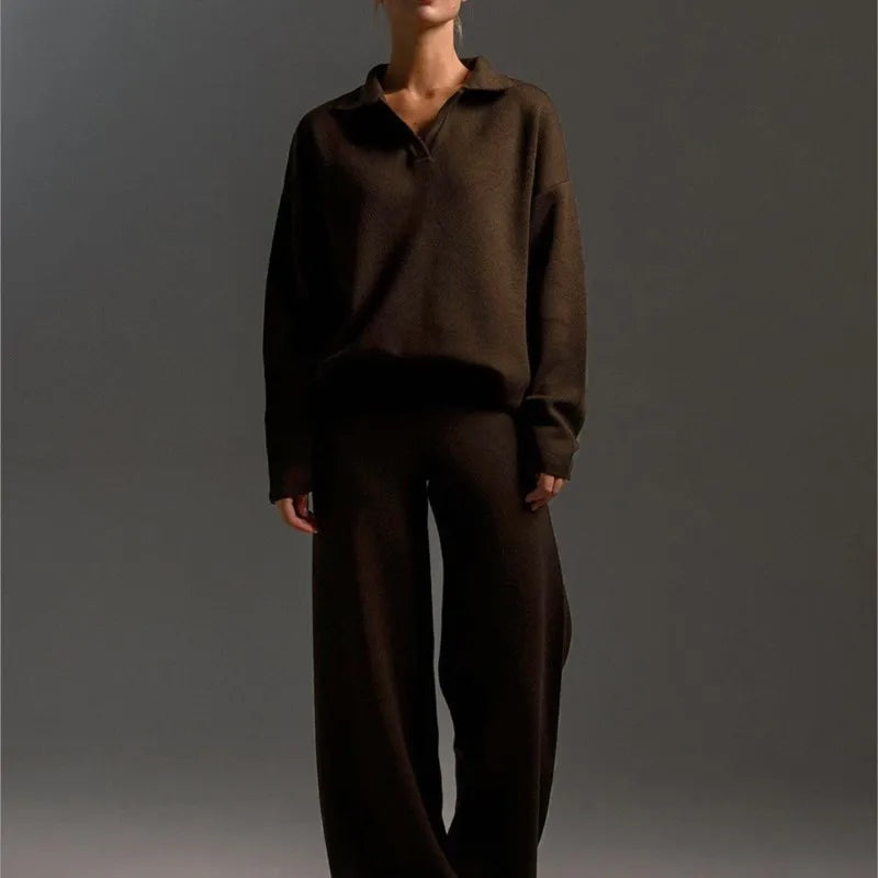 The Antonella Knit Set | Soft Knit Top & Trousers