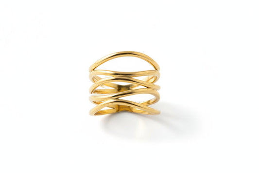 The Céleste Ring | Minimalist Gold Statement Ring
