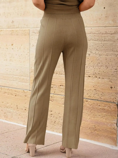 The Monaco Set | Sleeveless Top & Wide-Leg Trousers