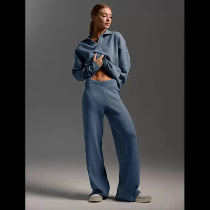 The Antonella Knit Set | Soft Knit Top & Trousers