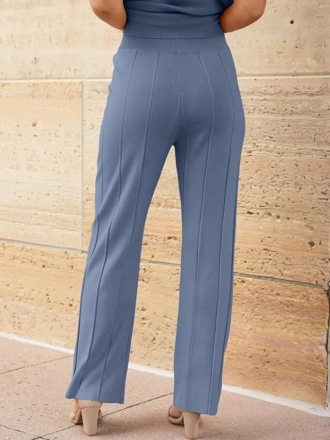 The Monaco Set | Sleeveless Top & Wide-Leg Trousers