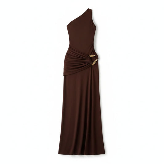 The Vivienne Maxi Dress | One-Shoulder Backless Maxi Dress